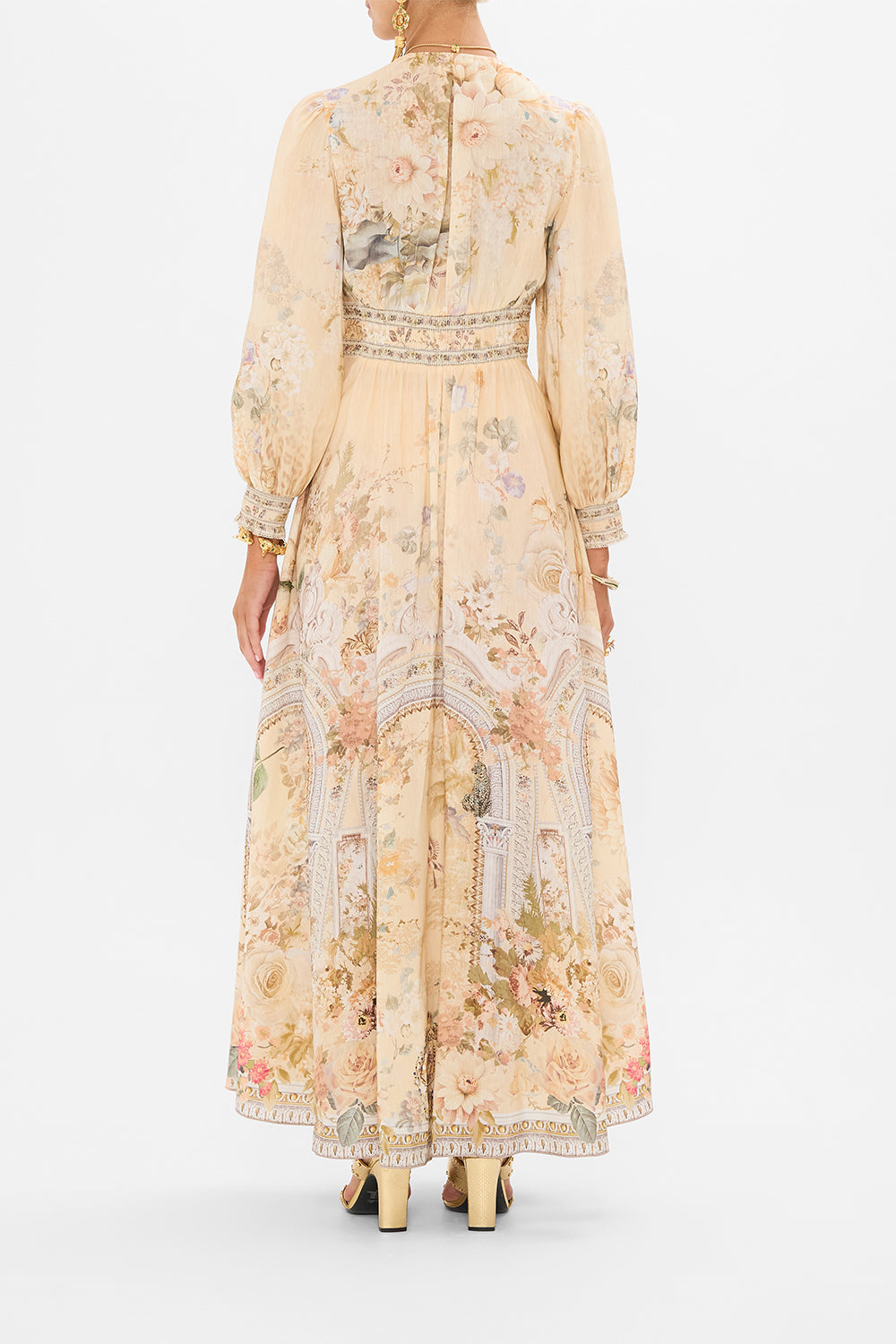 CAMILLA Button Dress With Shaped Waistband – Adorned In Antiquity