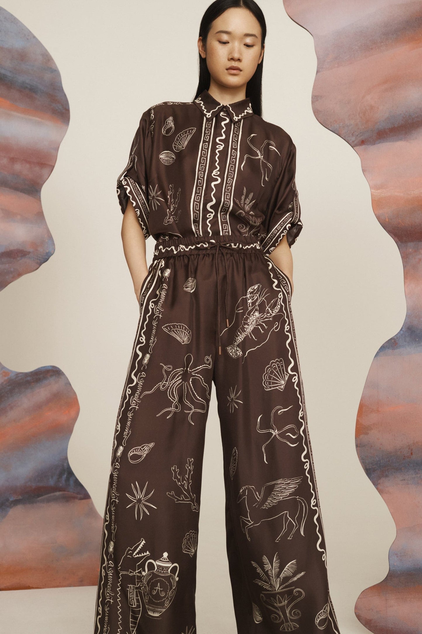 0103 ALÉMAIS
Sammy Silk Shirt & Pant Set