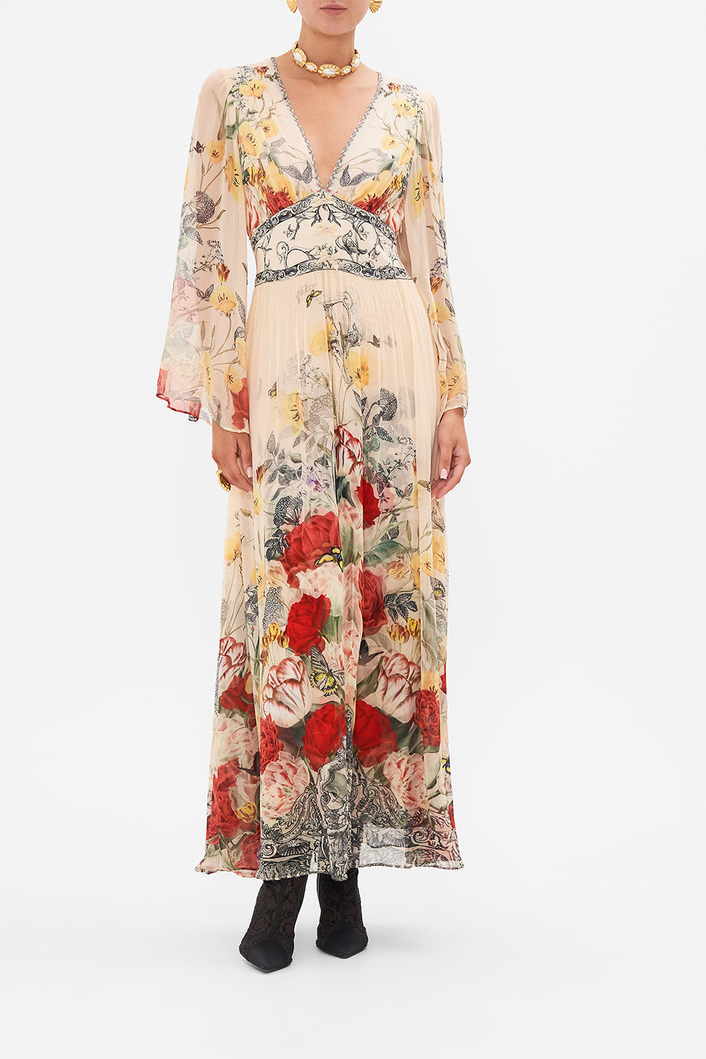 Camilla Flared Sleeve Dress