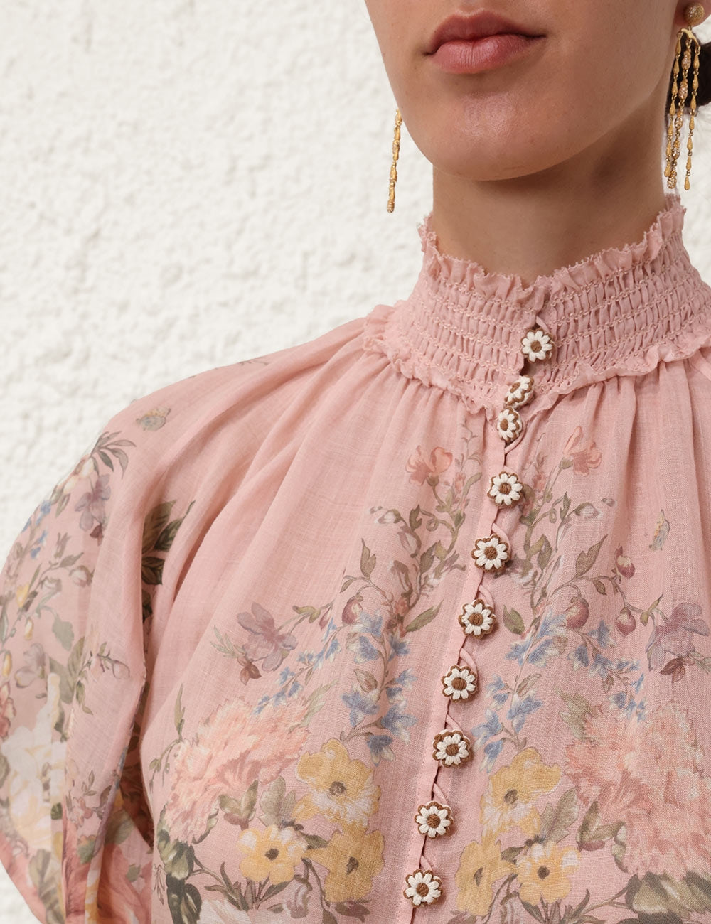 ZIMMERMANN Waverly Short Sleeve Blouse