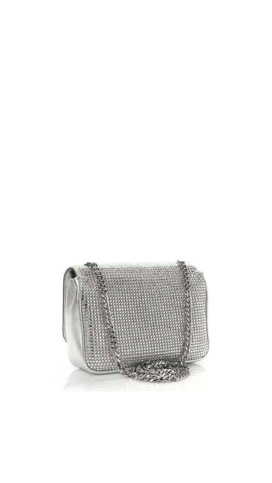 VERSACE
Crystal-Embellished La Medusa Icon Chain Crossbody Bag