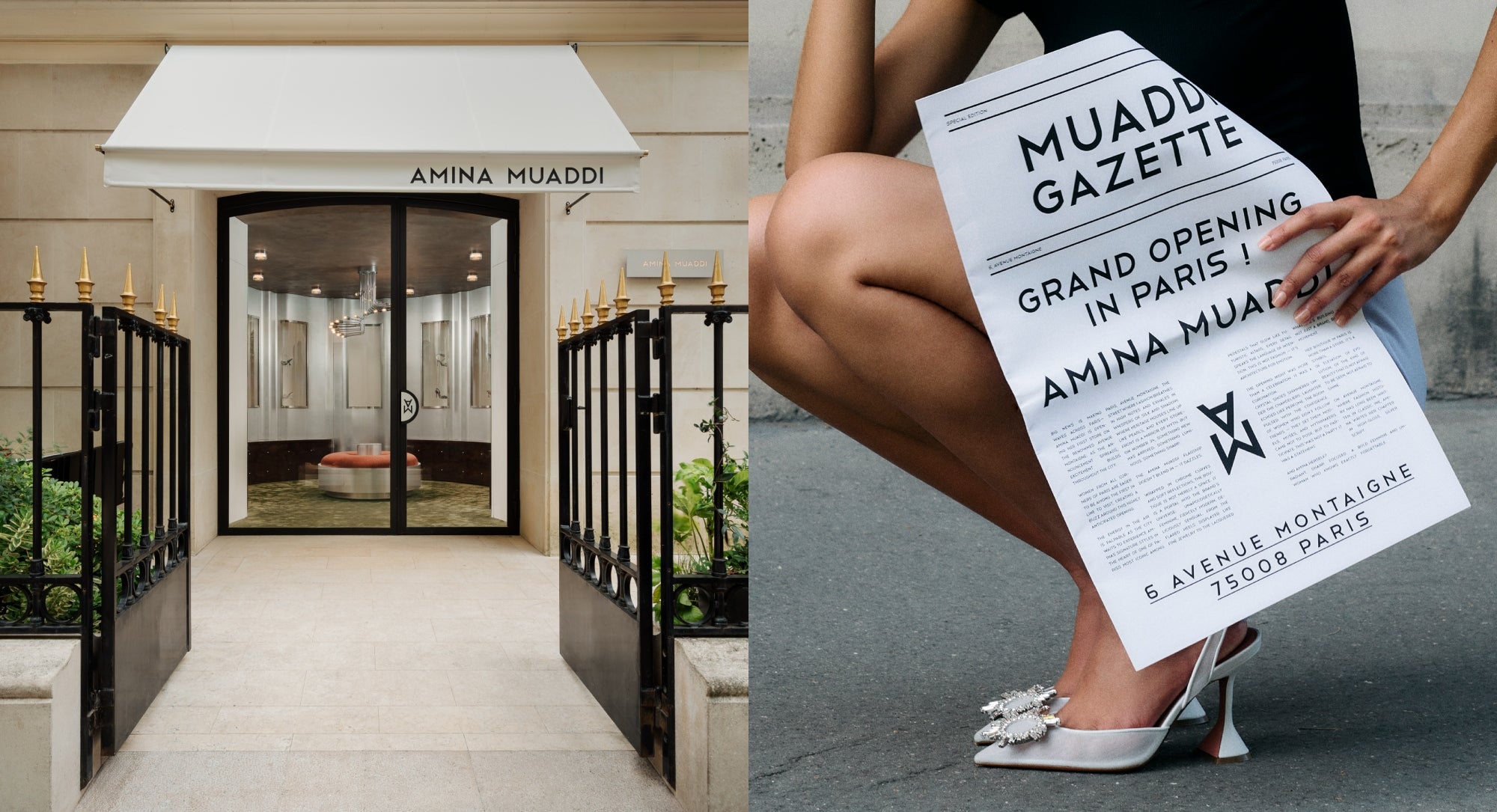 Amina Muaddi Opens Her First Flagship on Avenue Montaigne: A New Parisian Temple of Desire