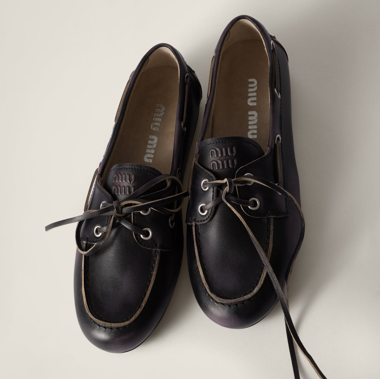 Miu Miu’s Bleached Leather Boat Shoes: Nautical Meets Normcore for a New Wave of Cool