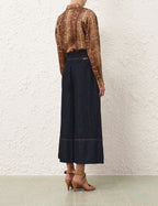 ZIMMERMANN Denim Culotte – Night Sky