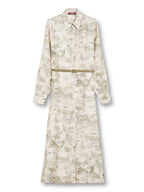 MAXMARA STUDIO
Printed silk shirt dress