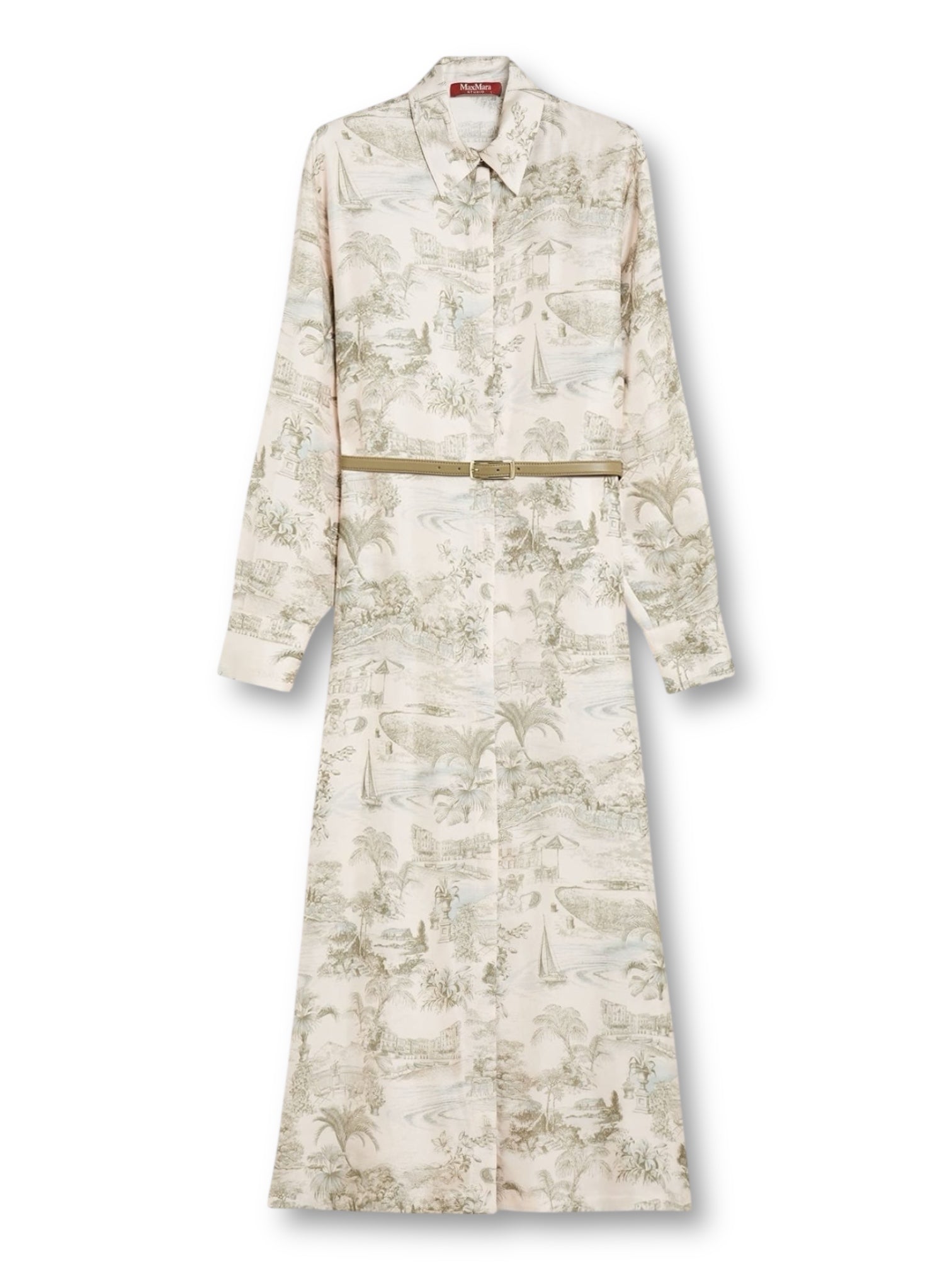 MAXMARA STUDIO
Printed silk shirt dress
