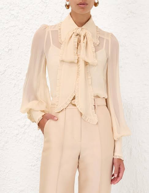 ZIMMERMANN













Georgette Bow Shirt