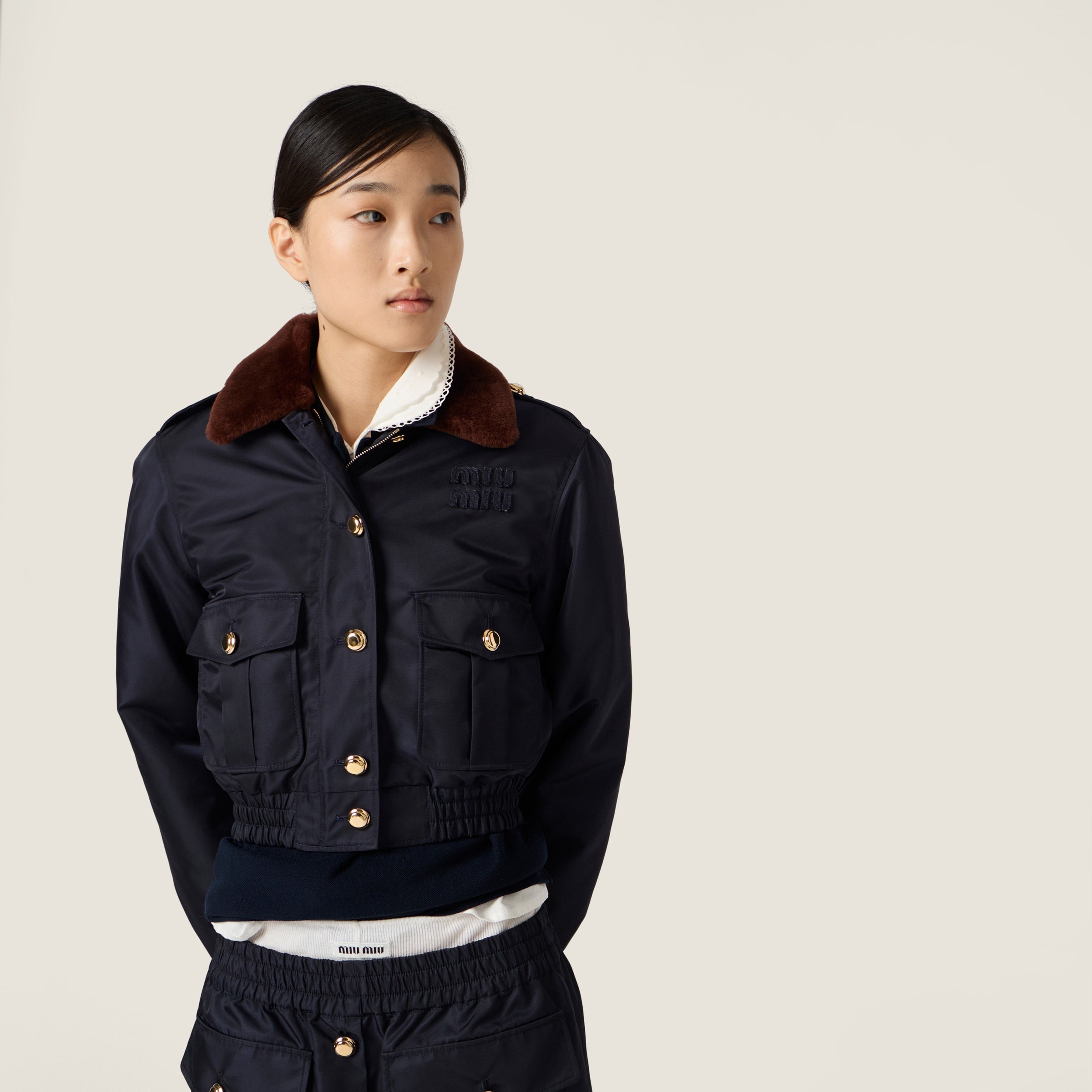 Miu Miu
Technical Gazar Blouson Jacket
