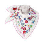 LOUIS VUITTON x MURAKAMI 
Monogram Superflat Flowers Square 90