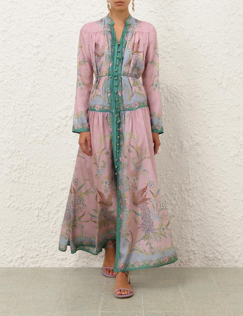 ZIMMERMANN – Indra Long Sleeve Maxi Dress