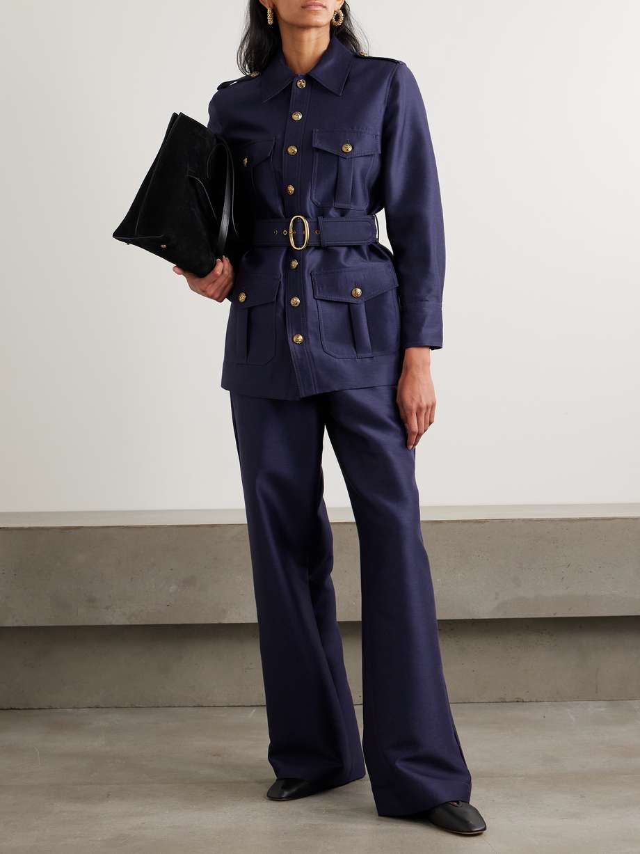 Zimmermann Hypnotic Utility Track Pant — Ink