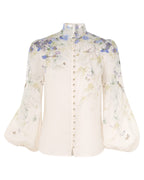 ZIMMERMANN Harmony Blouse in Citrus Butterflies