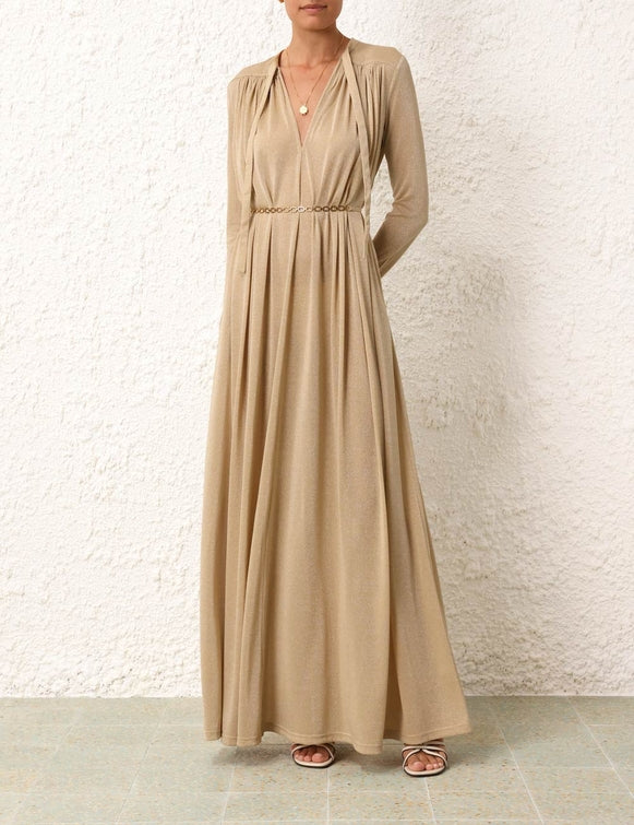 ZIMMERMANN Matchmaker Smock Dress in Gold