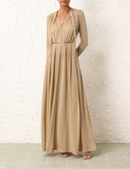 ZIMMERMANN Matchmaker Smock Dress in Gold