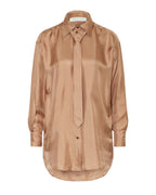 ZIMMERMANN Relaxed Tie Shirt – Biscuit