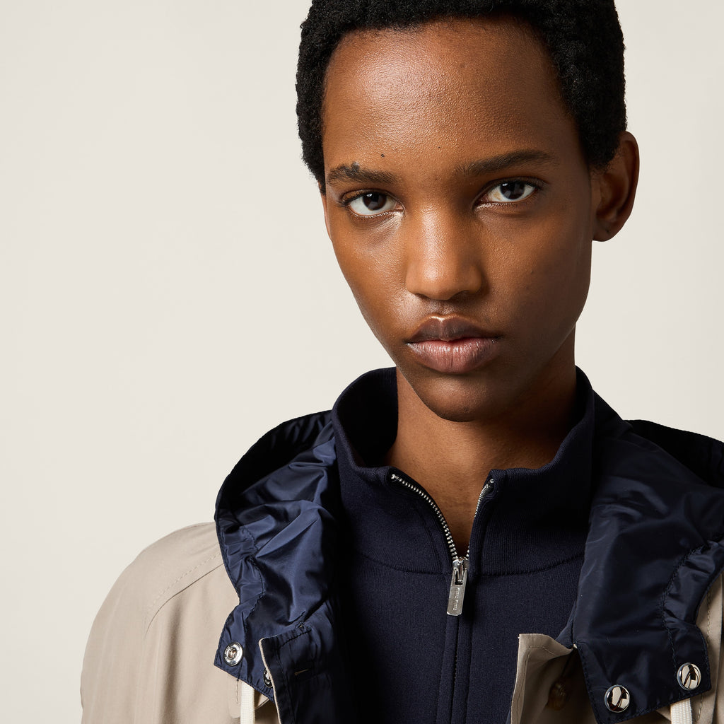 Miu Miu

Blouson in Panama and Technical Pongé