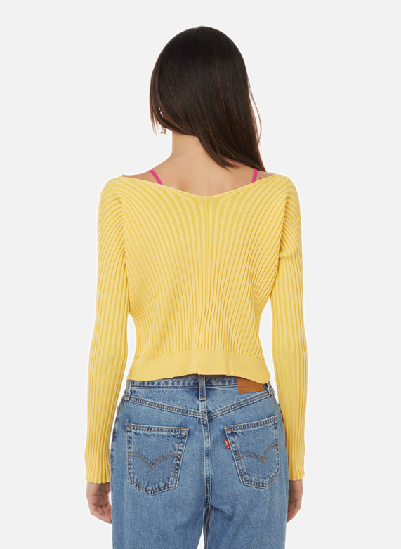 JACQUEMUS
La Maille Pralù Longue cardigan - Yellow