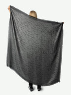 ZADIG & VOLTAIRE Glenn Metallic Monogram Scarf 135