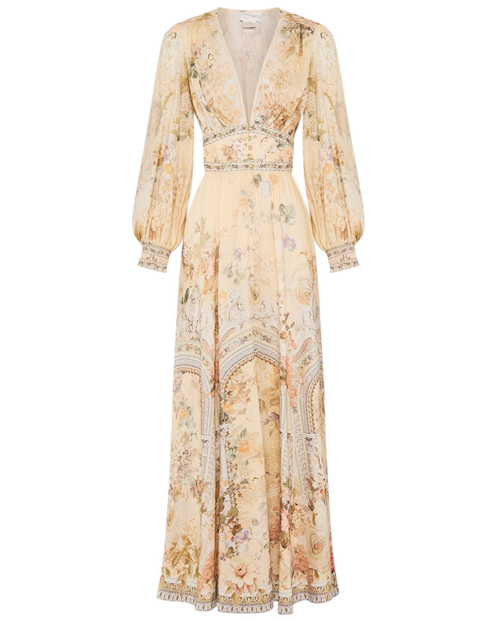 CAMILLA Button Dress With Shaped Waistband – Adorned In Antiquity