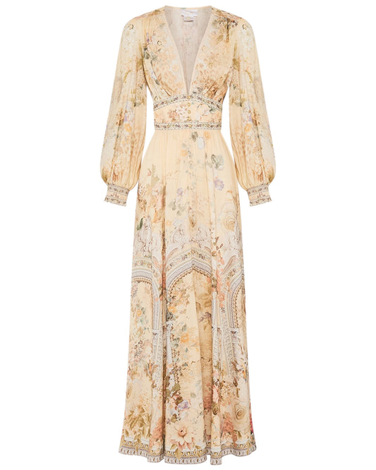CAMILLA Button Dress With Shaped Waistband – Adorned In Antiquity