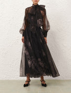 Zimmermann Hypnotic Maxi Skirt — Ghost Floral