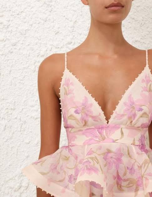 ZIMMERMANN
Dawning Ruffle Mini Dress – Ivory Lily