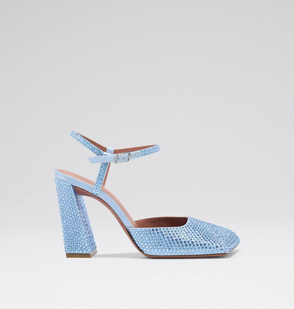 AMINA MUADDI CHARLOTTE CRYSTAL PUMP