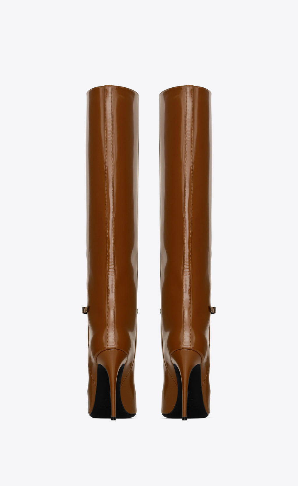 SAINT LAURENT Vendôme Boots in Glazed Leather