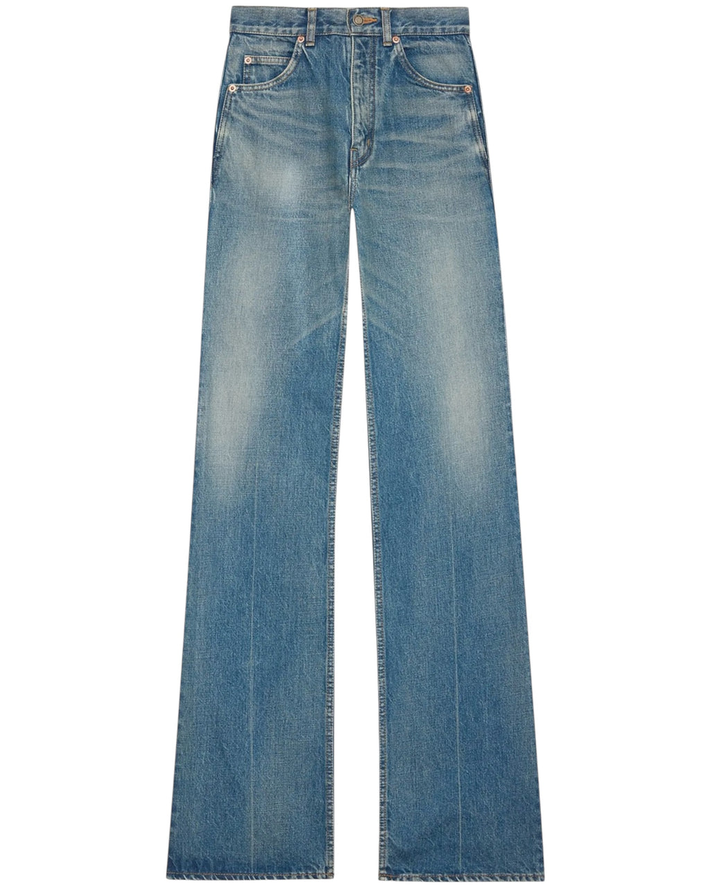SAINT LAURENT 70'S JEANS IN BLUE VINTAGE DENIM
AUTHENTIC MEDIUM BLUE