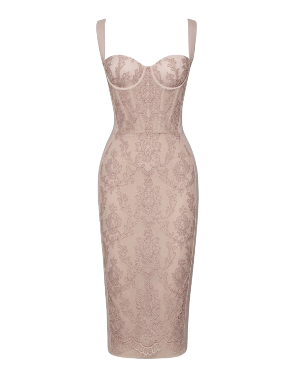 POEM PINK DRESS WITH LACE