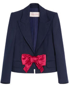 0001  VALENTINO GARAVANI — Viscose Jacket with Bow