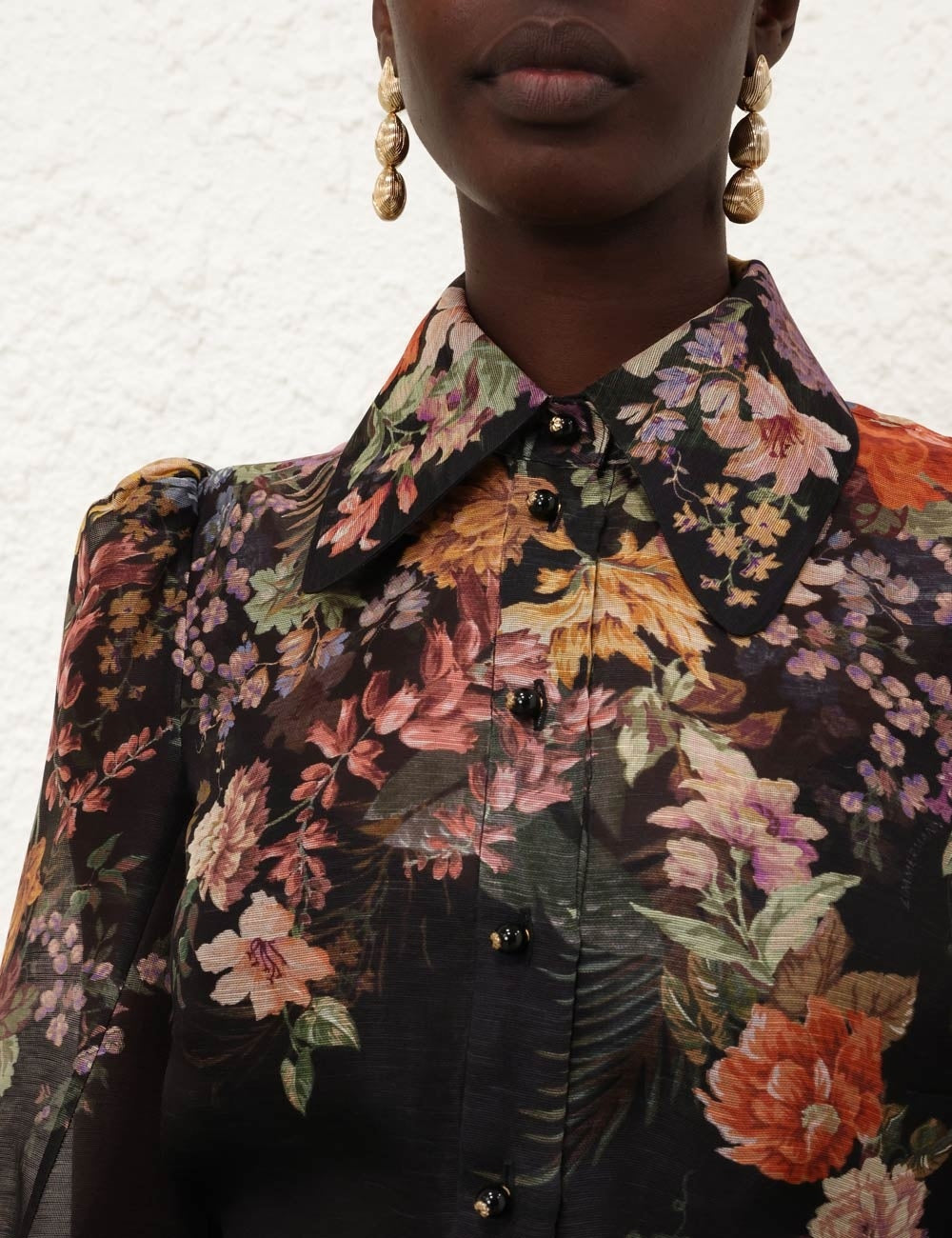 Zimmermann 
Pavilion Tie  Neck Shirt