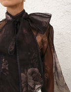 Zimmermann Hypnotic Pussybow Blouse — Ghost Floral