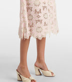 ZIMMERMANN Ottie Scallop Edge Lace Midi Dress