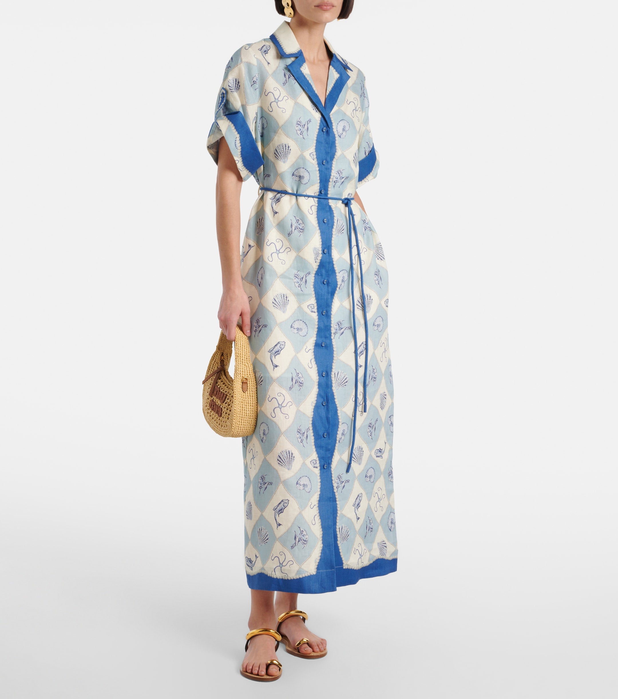 0115 ALÉMAIS

Pia Printed Linen Shirtdress