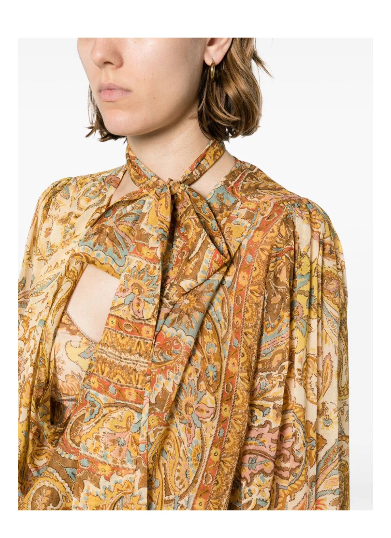 ZIMMERMANN Sensory paisley-print billow-sleeve blouse