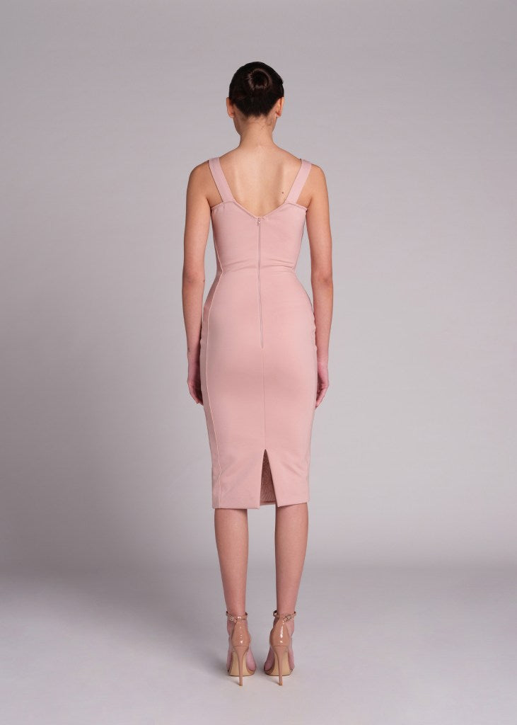 POEM PINK DRESS WITH LACE