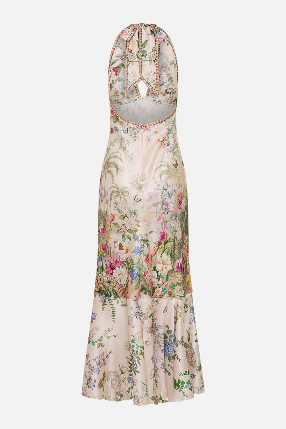 CAMILLA Bias Halter Dress With Ruffle Hem – Palacio Playground