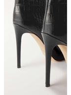 PARIS TEXAS
Croc-effect leather knee boots