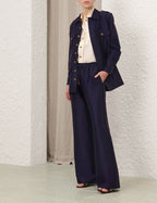 Zimmermann Hypnotic Utility Track Pant — Ink