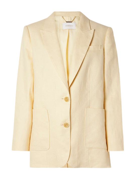 02. ZIMMERMANN 
Illuminate Linen Blazer