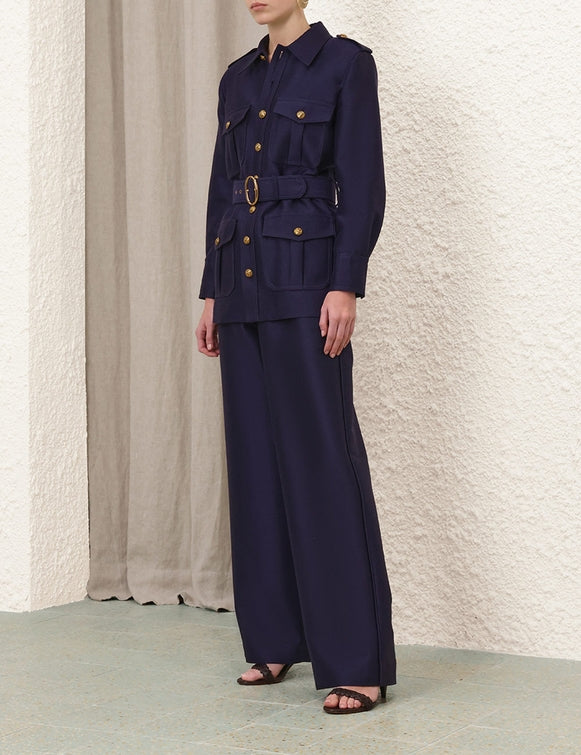 Zimmermann Hypnotic Utility Jacket — Ink