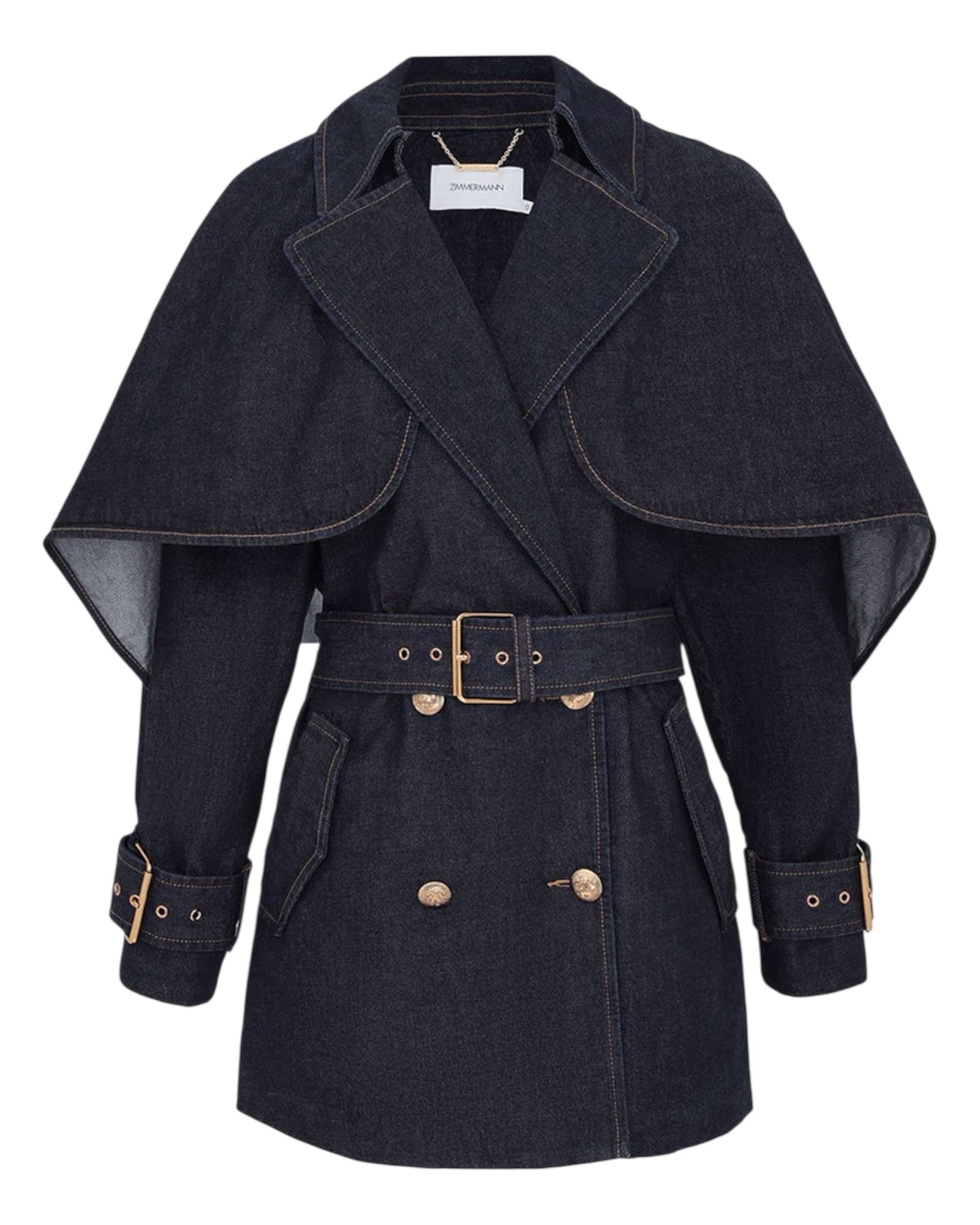 Zimmermann 
Crush Denim Trench Coat