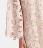 ZIMMERMANN Ottie Scallop Edge Lace Midi Dress