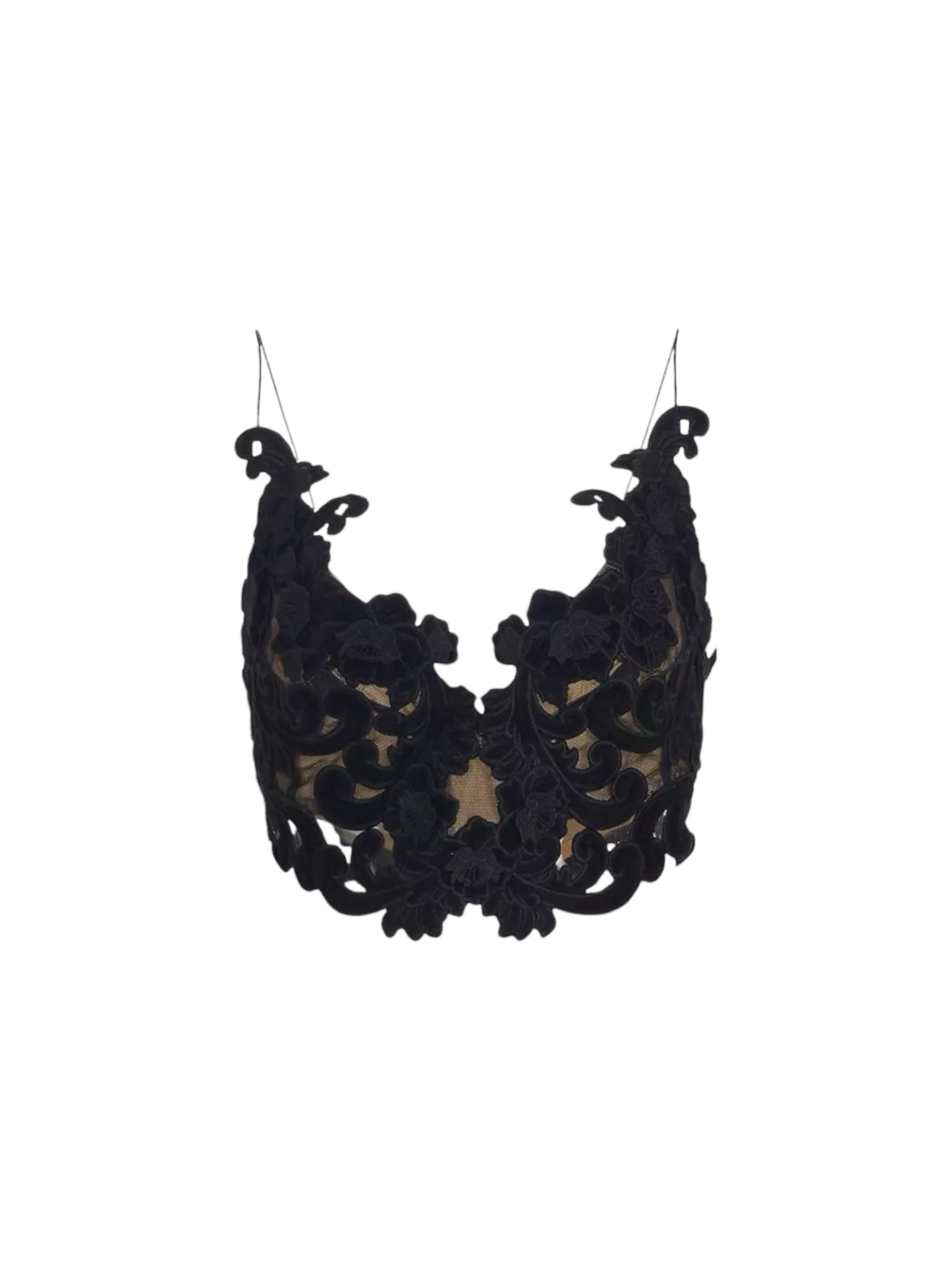 ZIMMERMANN Sensory velvet crop top