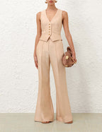 Zimmermann 
Illuminate Waistcoat – Macadamia