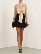 ZIMMERMANN
Illustration Flounce Mini dress