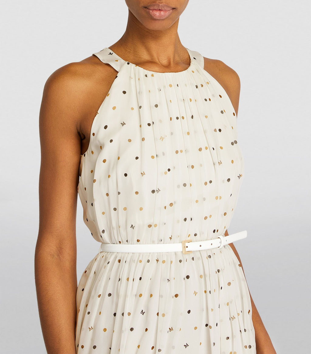 MaxMara
Volita belted printed silk crepe de chine midi dress