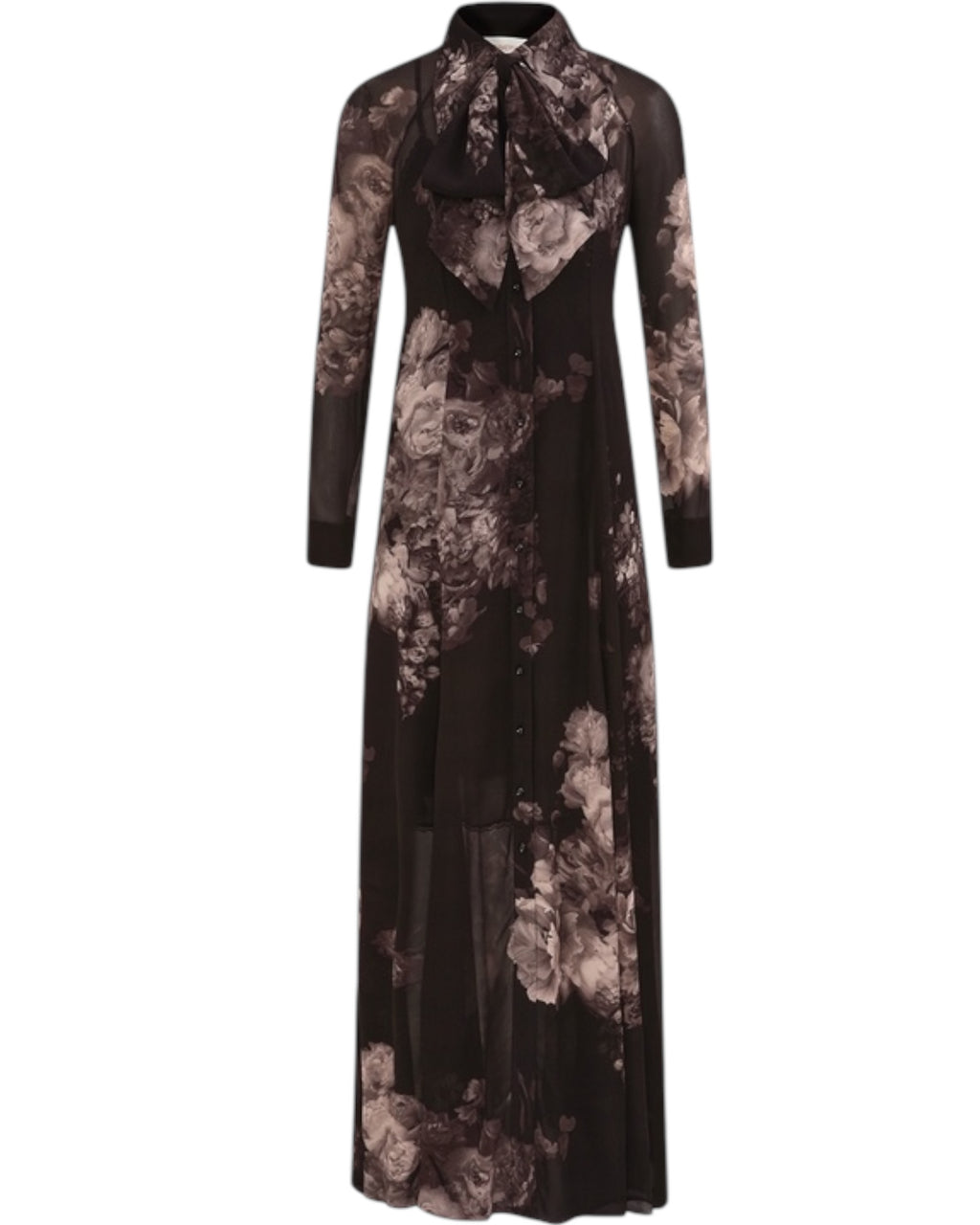 Zimmermann Hypnotic Maxi Shirt Dress — Ghost Floral