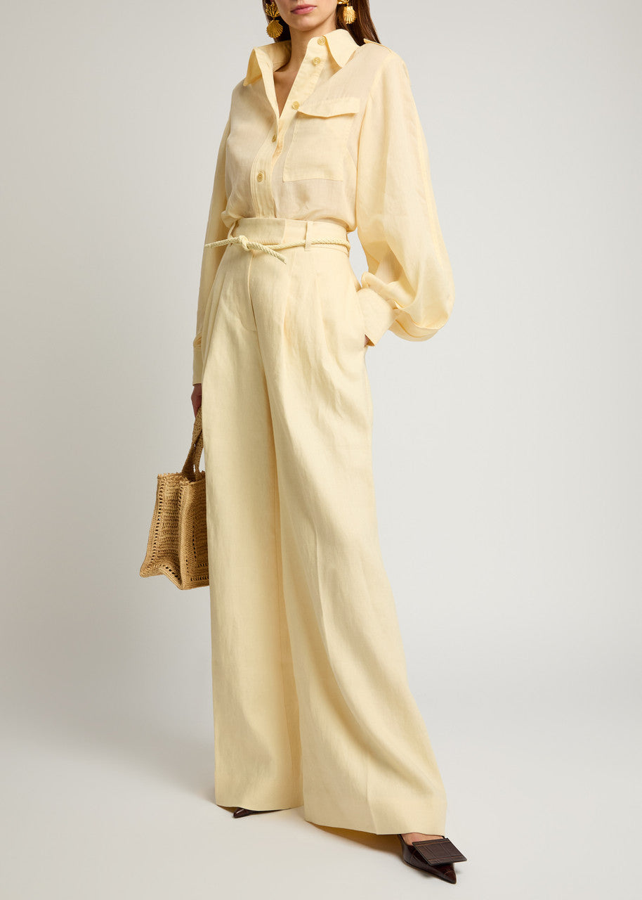 ZIMMERMANN 
Illuminate Linen Wide Leg Pant